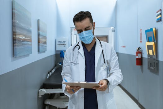 busy hospital scene